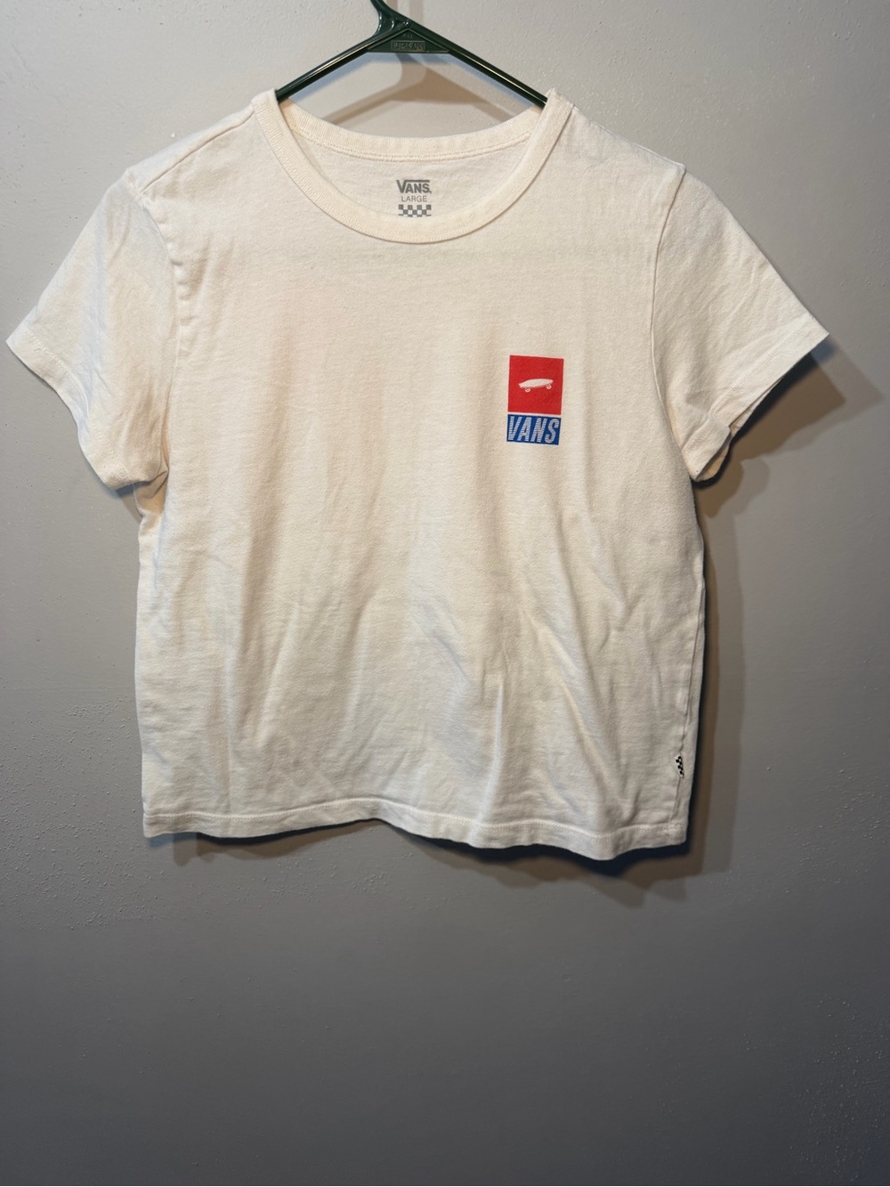 Vans Off The Wall Graphic T-Shirt Size Large Juniors